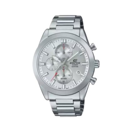 Casio Edifice EFB-710D-7AV Silver Stainless Steel Band Men Watch